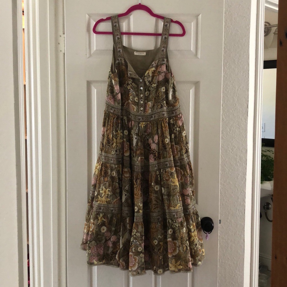 Spell jungle midi dress, S